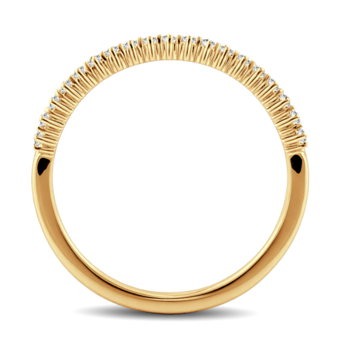 Round Diamond Delicate Band