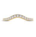 Curved Diamond Wedding Band