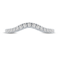 Curved Diamond Wedding Band