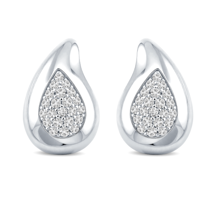Teardrop Diamond Earring
