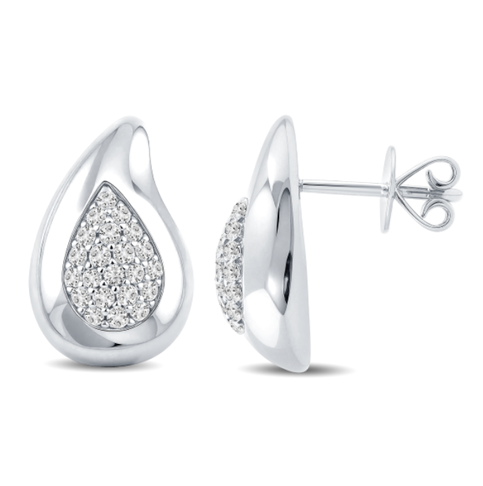 Teardrop Diamond Earring