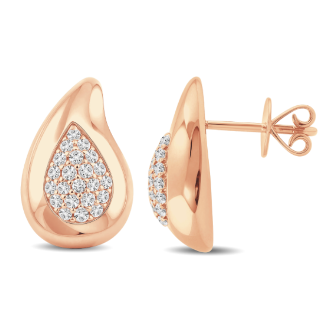 Teardrop Diamond Earring