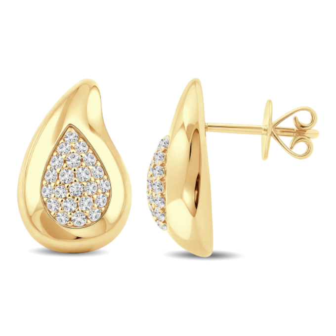 Teardrop Diamond Earring