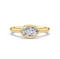 Oval Bezel Engagement Ring