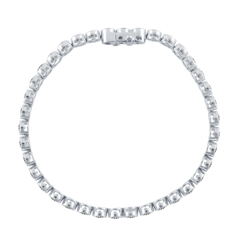 Tennis Bracelet Bezel-Set