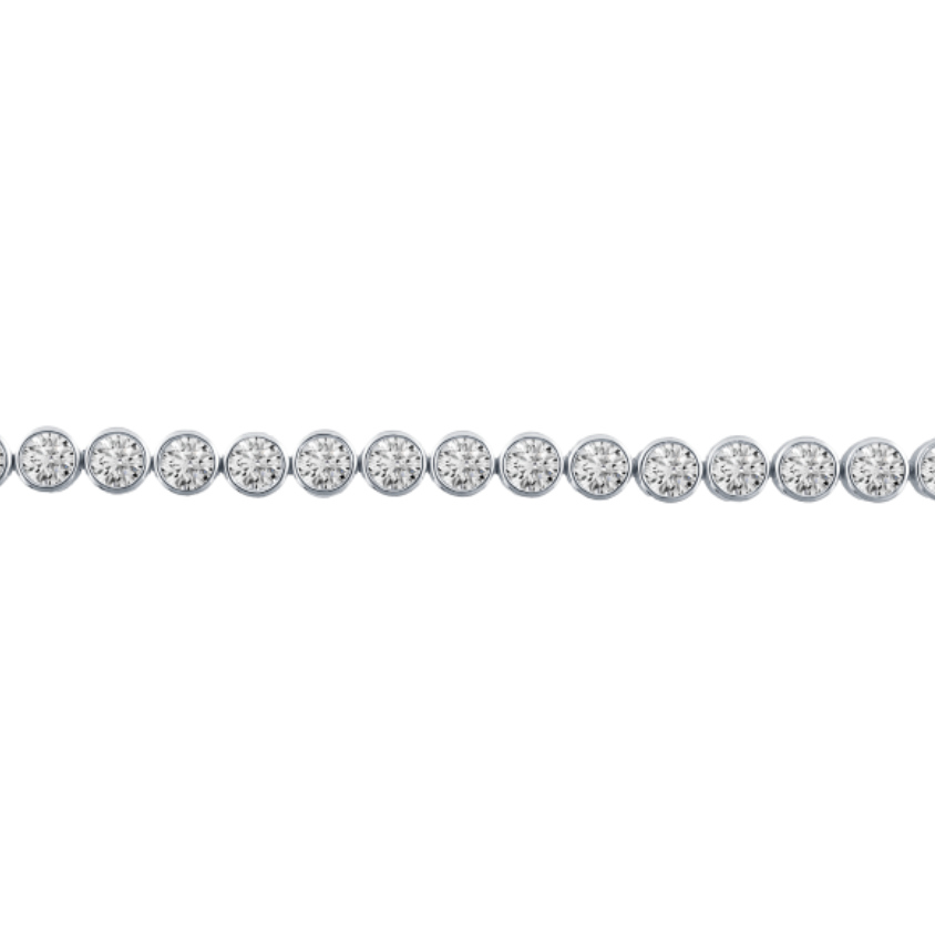 Tennis Bracelet Bezel-Set