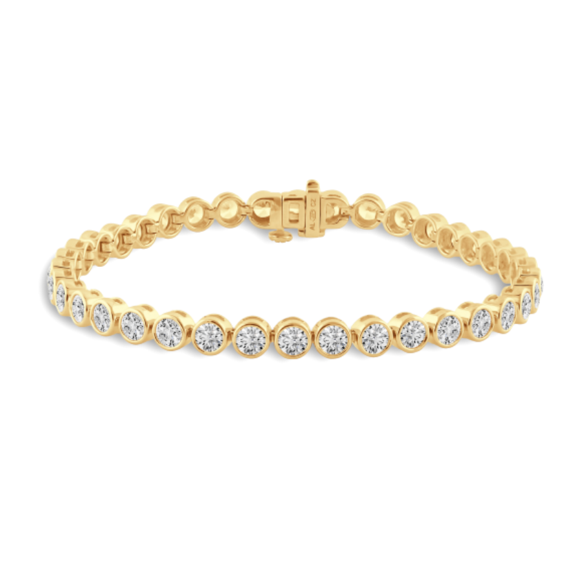 Tennis Bracelet Bezel-Set