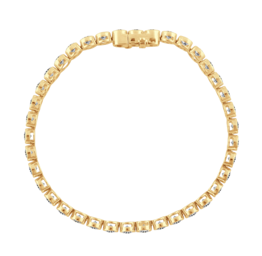 Tennis Bracelet Bezel-Set