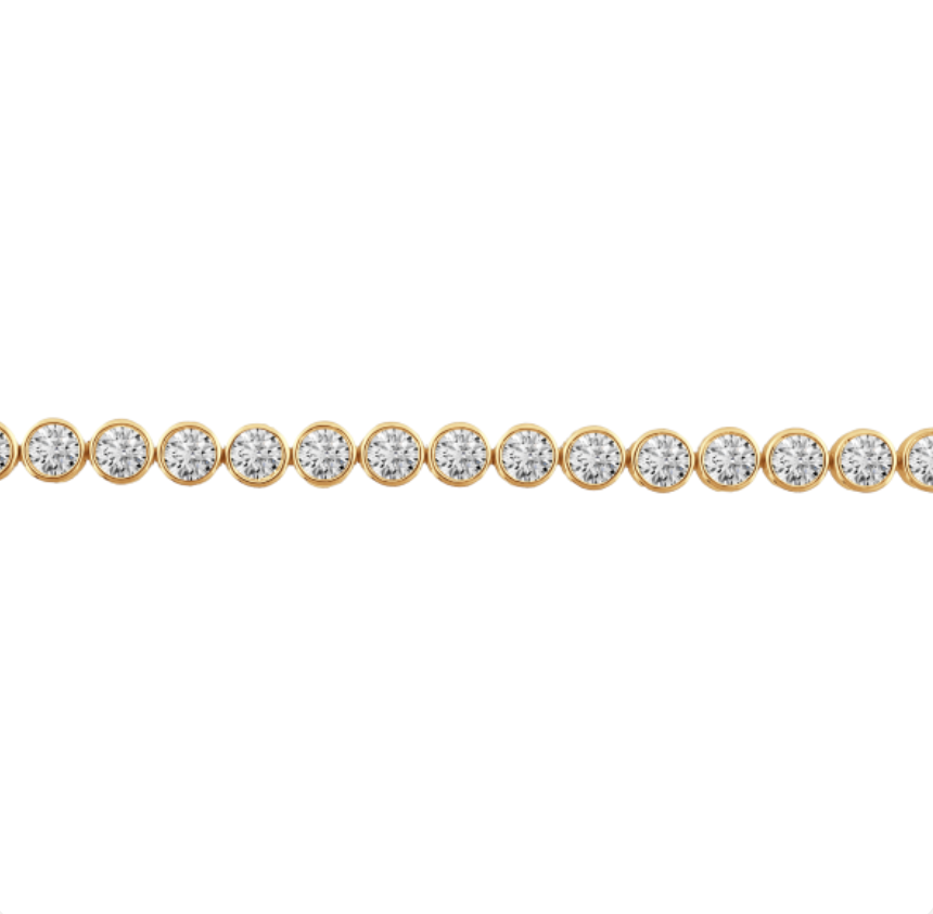 Tennis Bracelet Bezel-Set