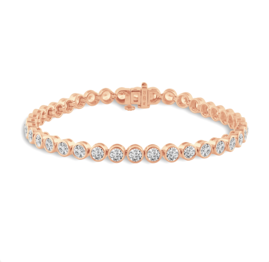 Tennis Bracelet Bezel-Set