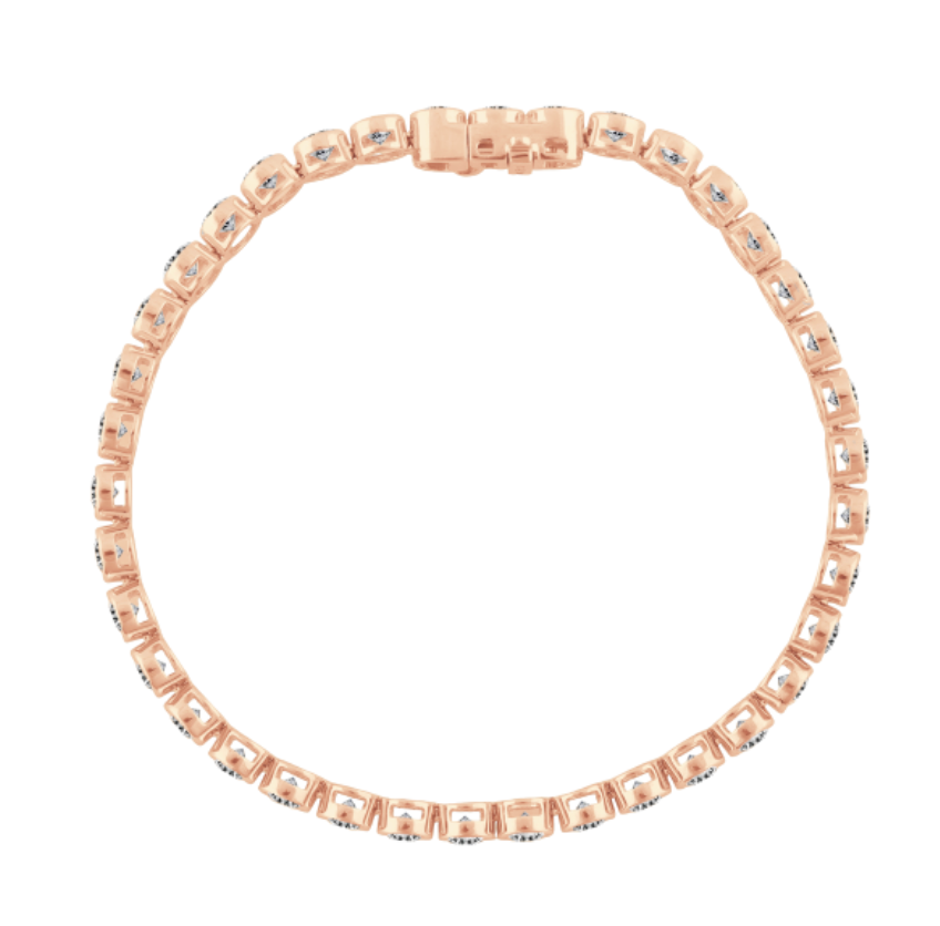 Tennis Bracelet Bezel-Set