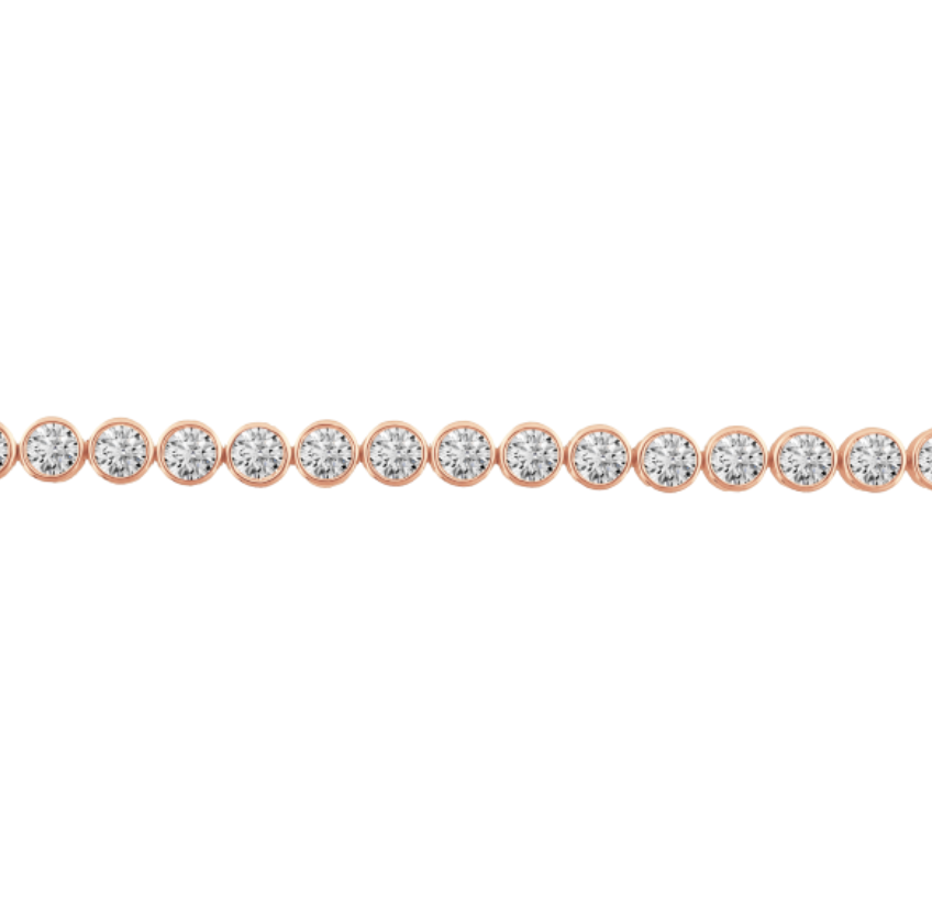 Tennis Bracelet Bezel-Set