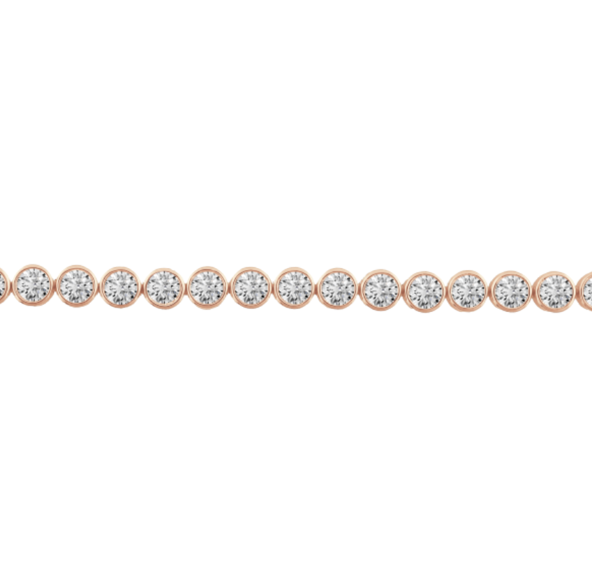 Tennis Bracelet Bezel-Set