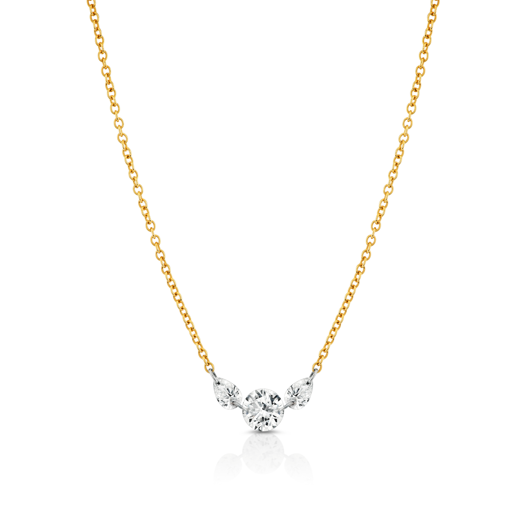 Soleia Floating Diamond Necklace